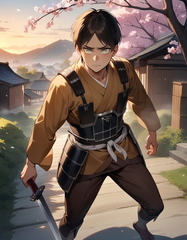 eren yeager samurai