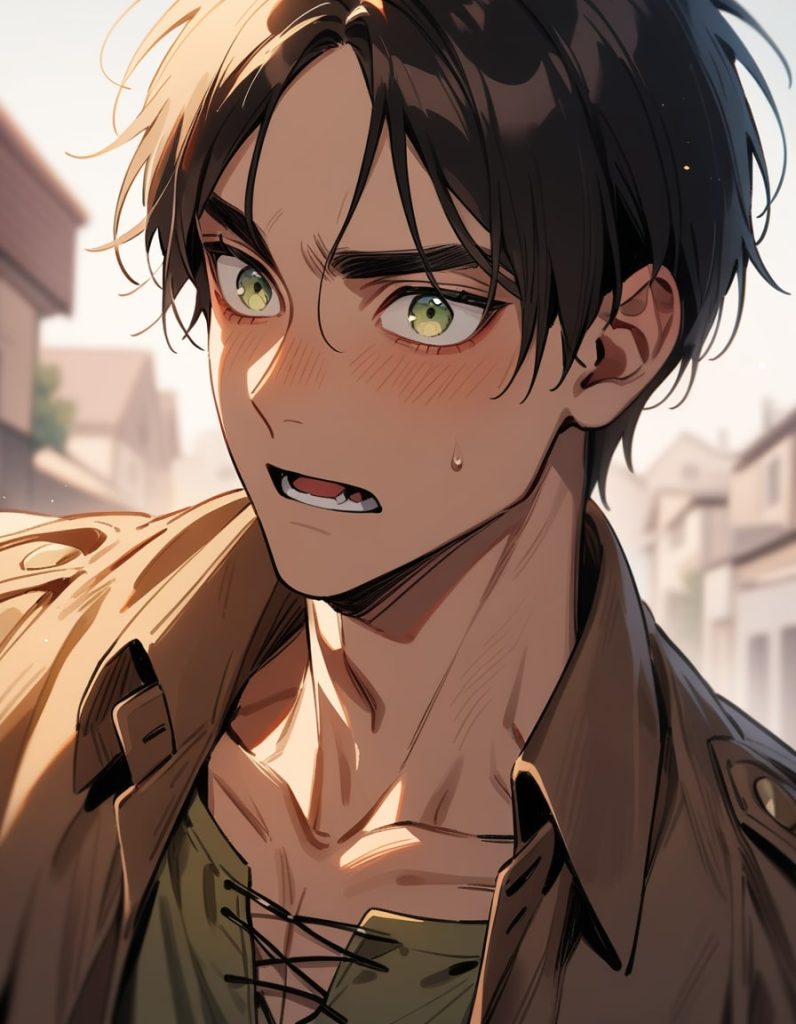 eren yeager surprised