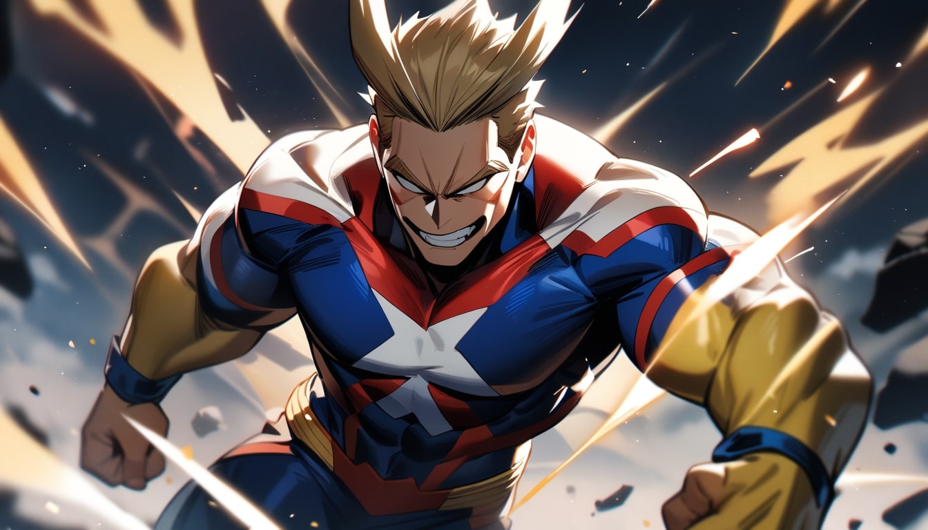 all might action pose