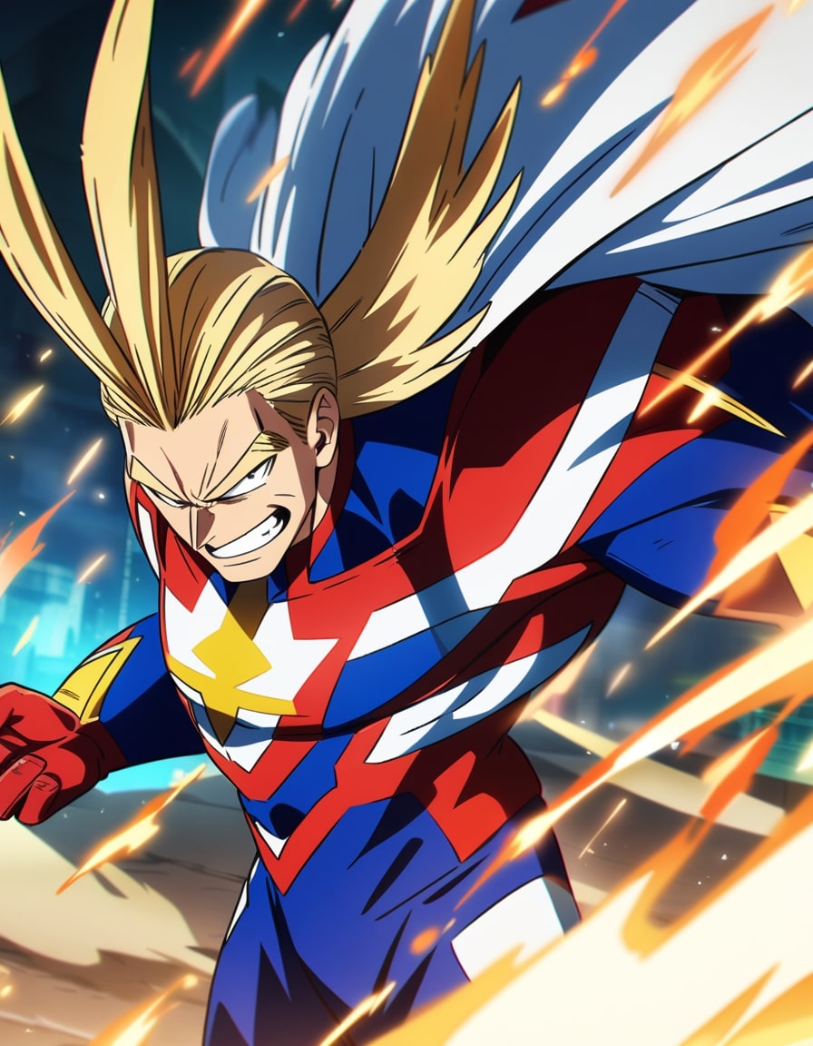 all might action punch