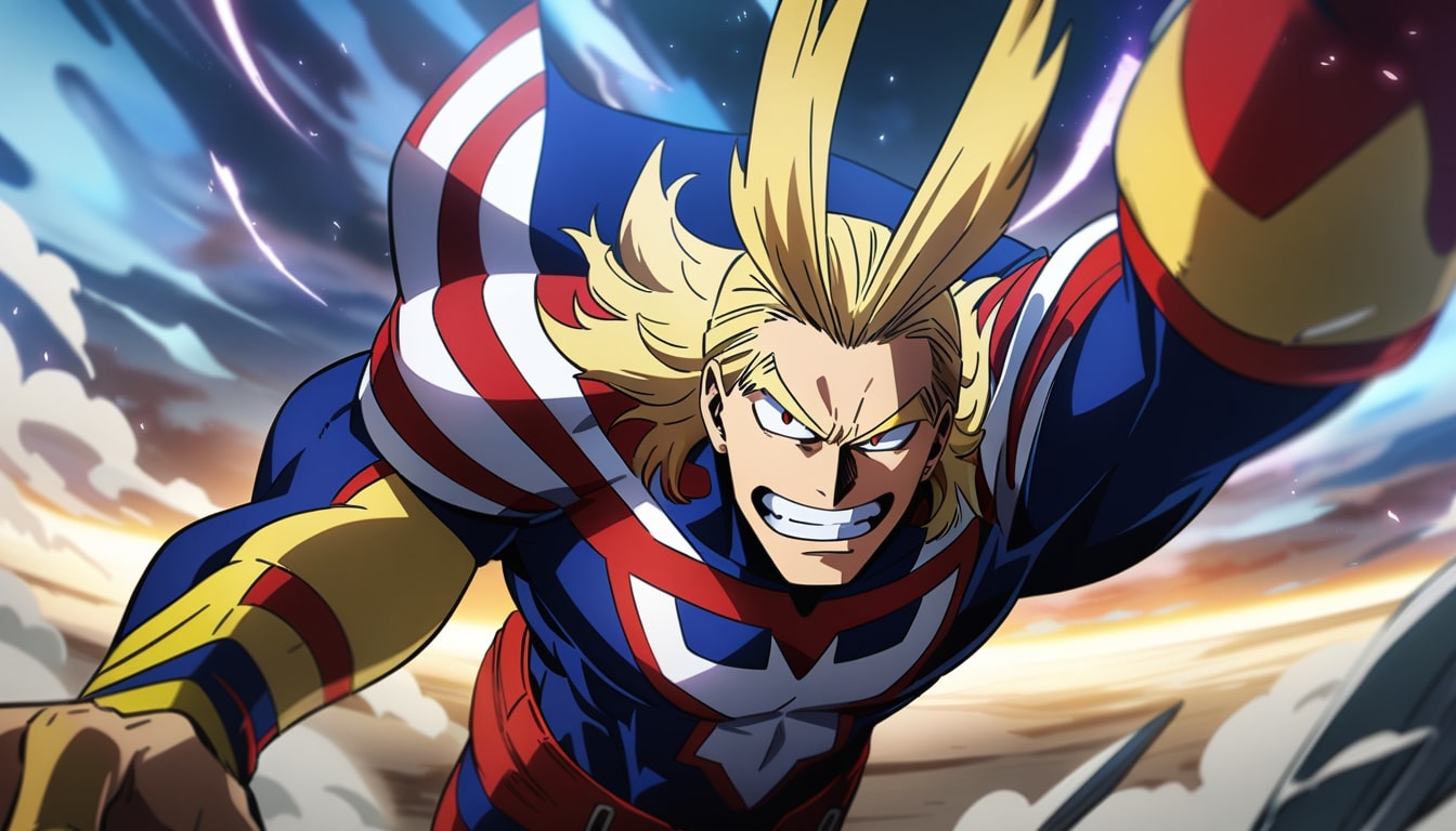 all might flying action