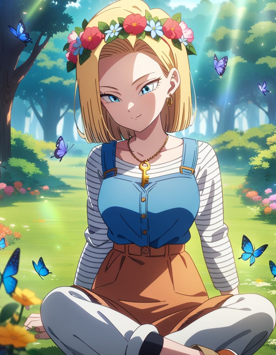 android 18 butterflies