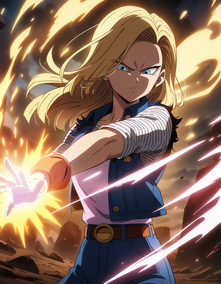 android 18 energy blast