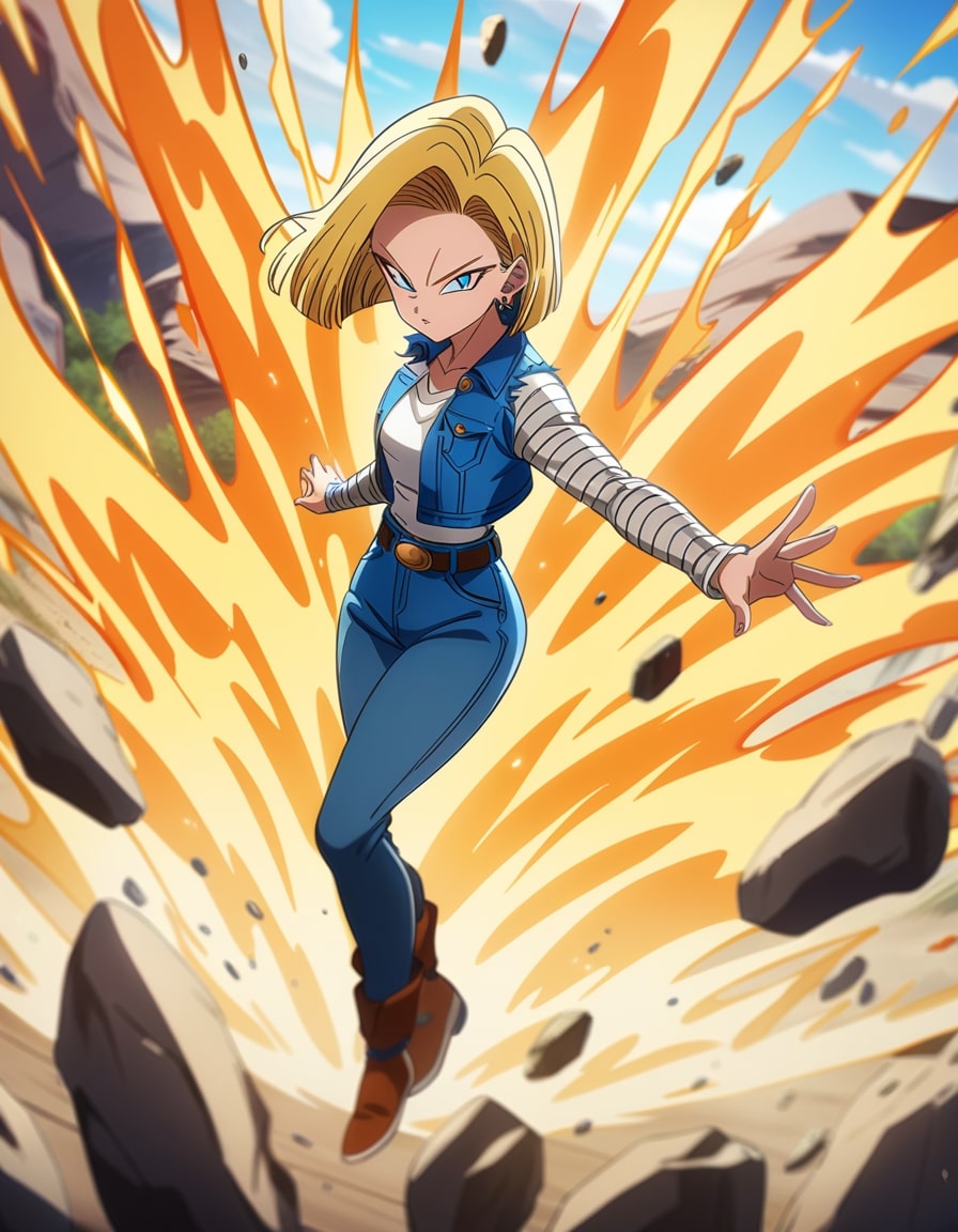 android 18 explosion