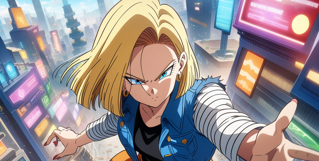 android 18 future city