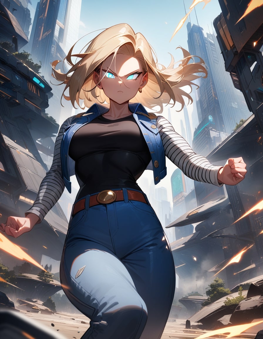 android 18 street battle