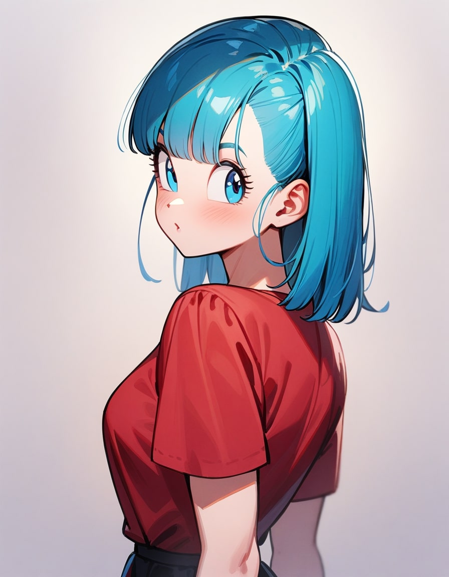 bulma red shirt