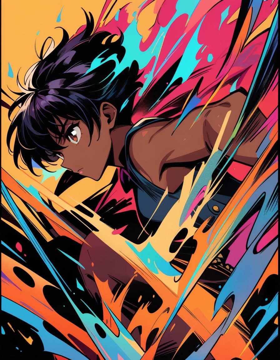 casca colorful swirl