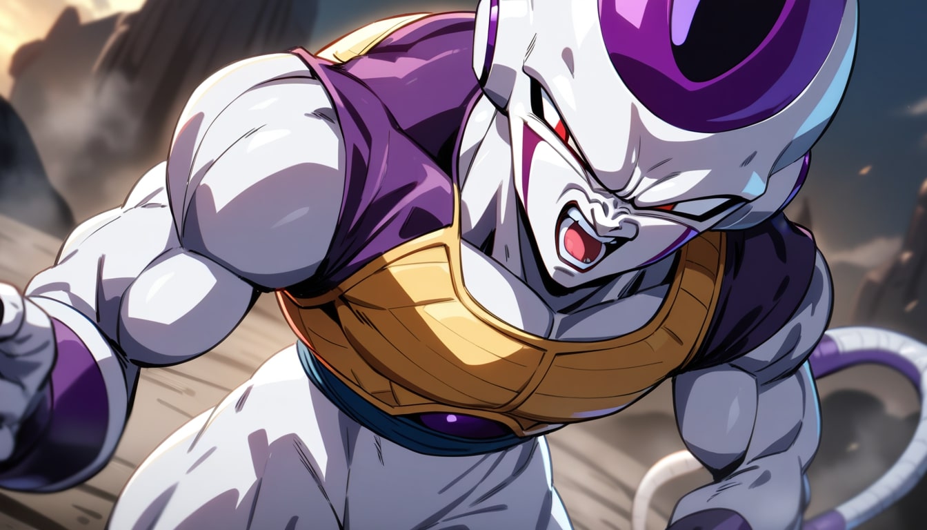 frieza charging forward