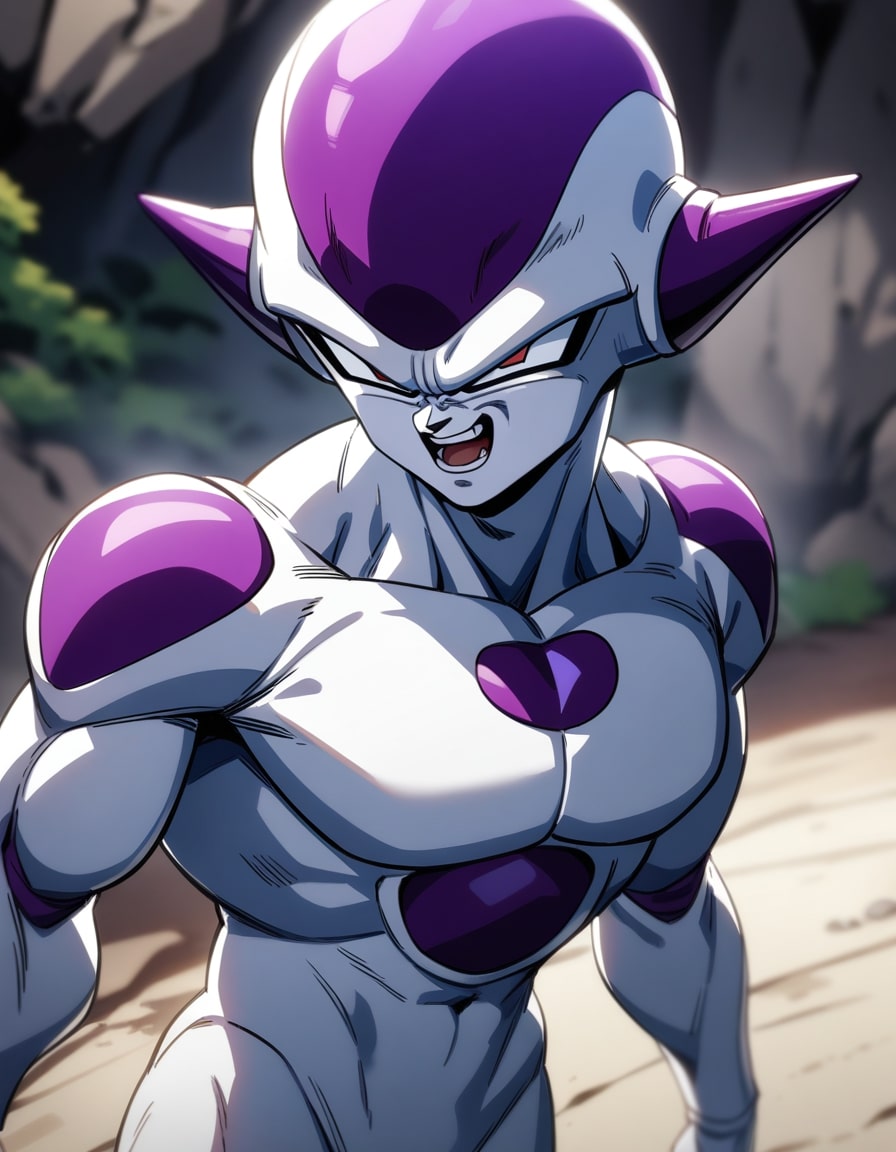 frieza laughing