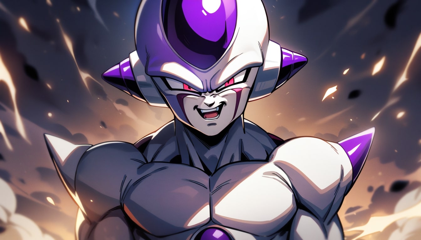 frieza smiling victory