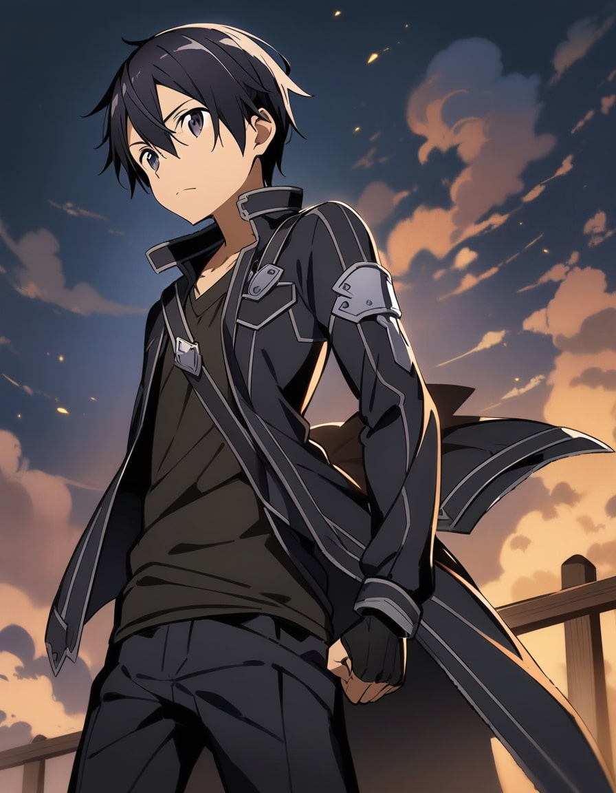 kirito sunset