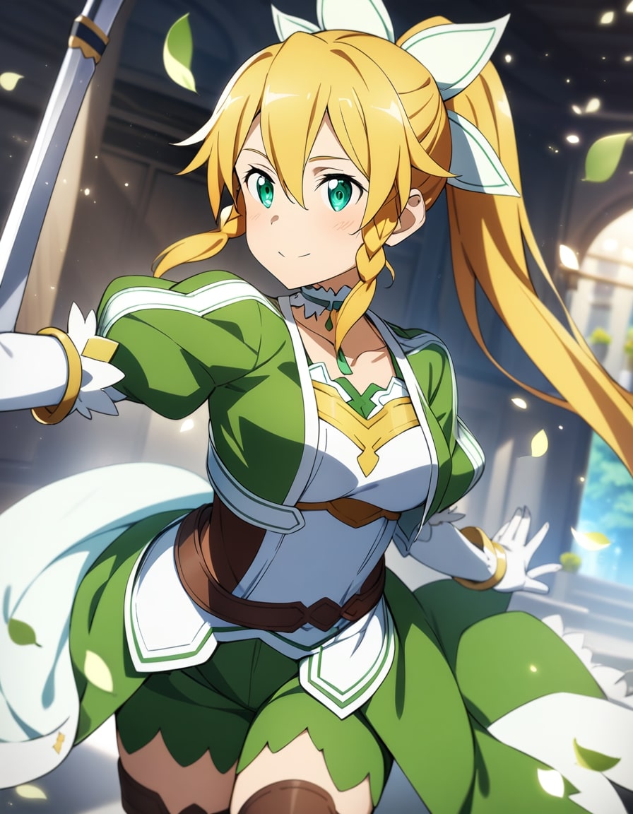 leafa battle stance