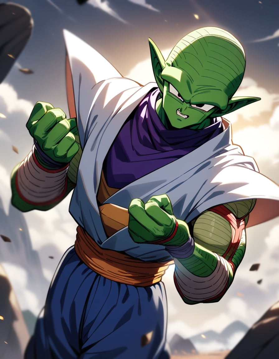 piccolo fighting pose