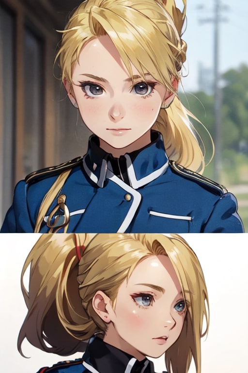 riza hawkeye double portrait