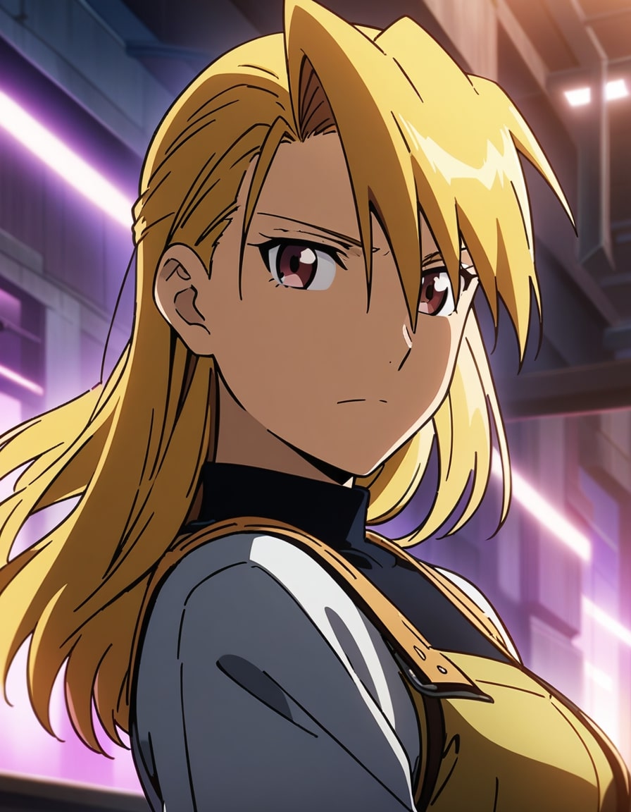 riza hawkeye serious look