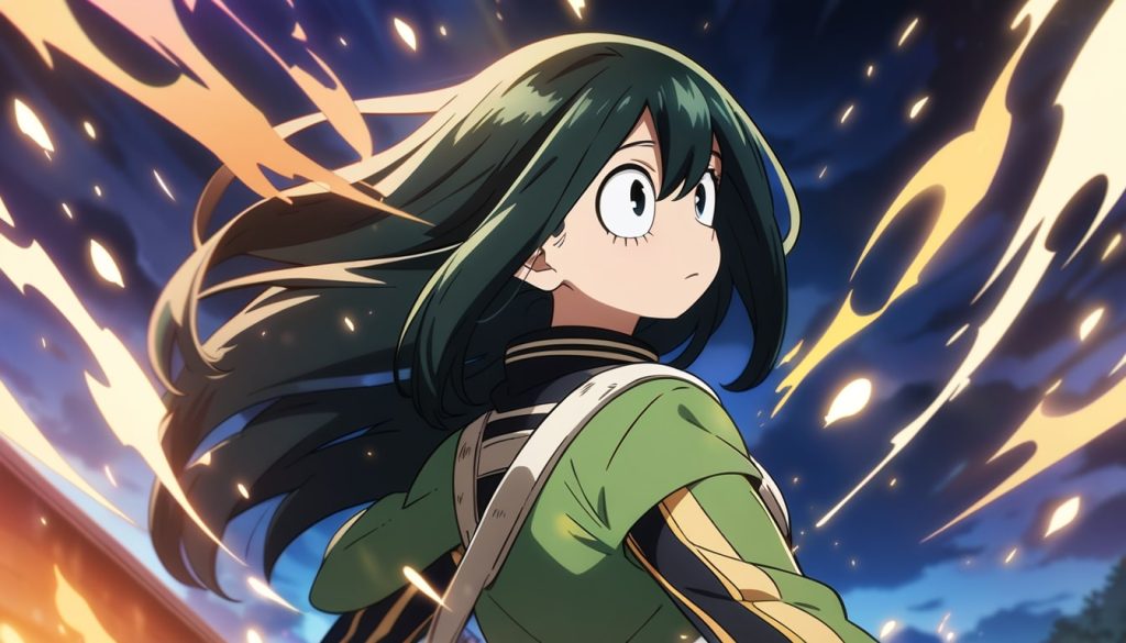 tsuyu asui back view