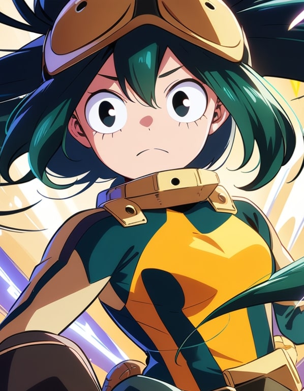 tsuyu asui battle pose