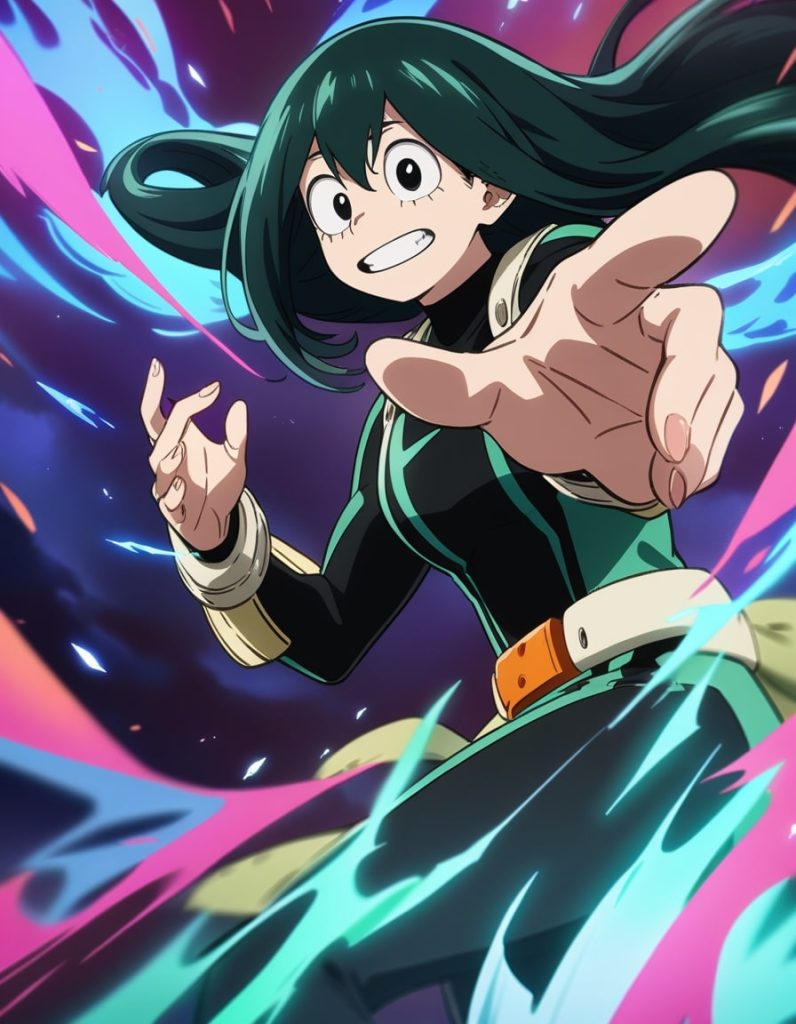 tsuyu asui focused