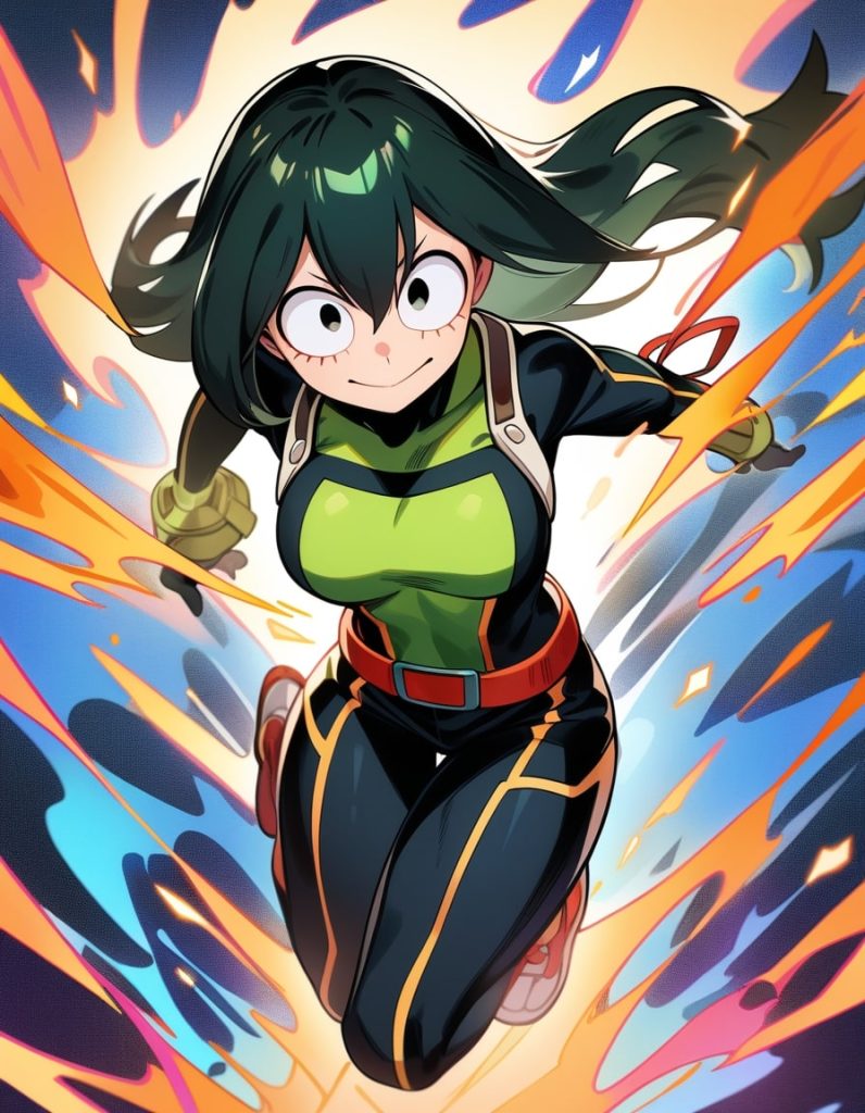 tsuyu asui running