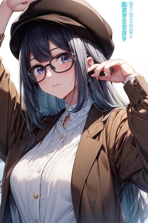 akane adjusting hat