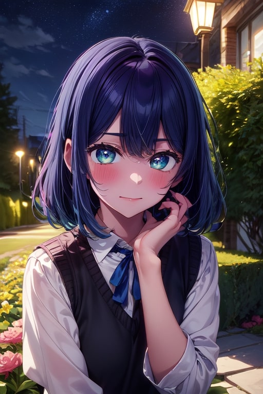 akane smiling night