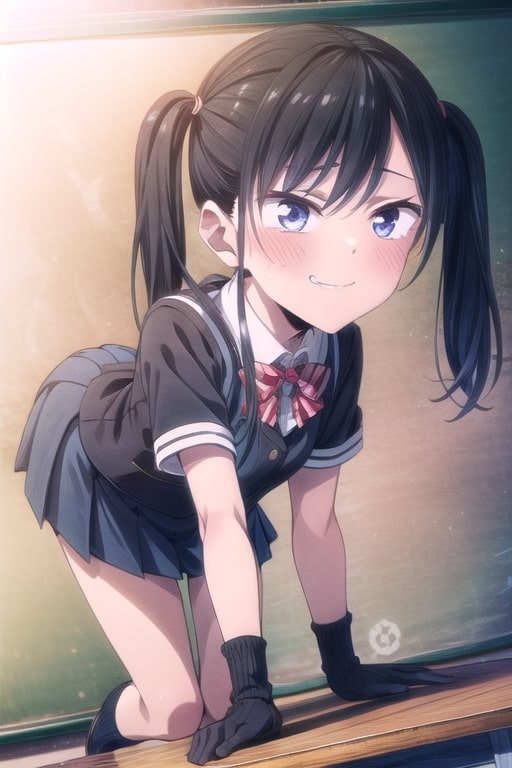 rin schoolgirl cheeky