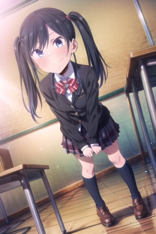 rin schoolgirl determined