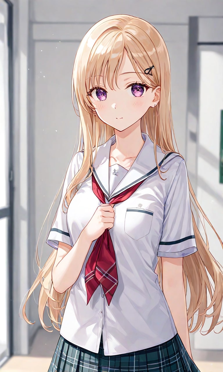 saki ayase school uniform tie