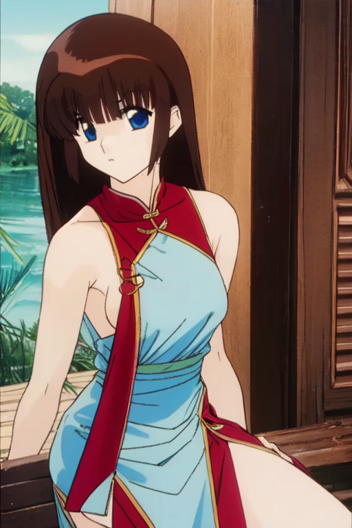 ranma blue chinese dress