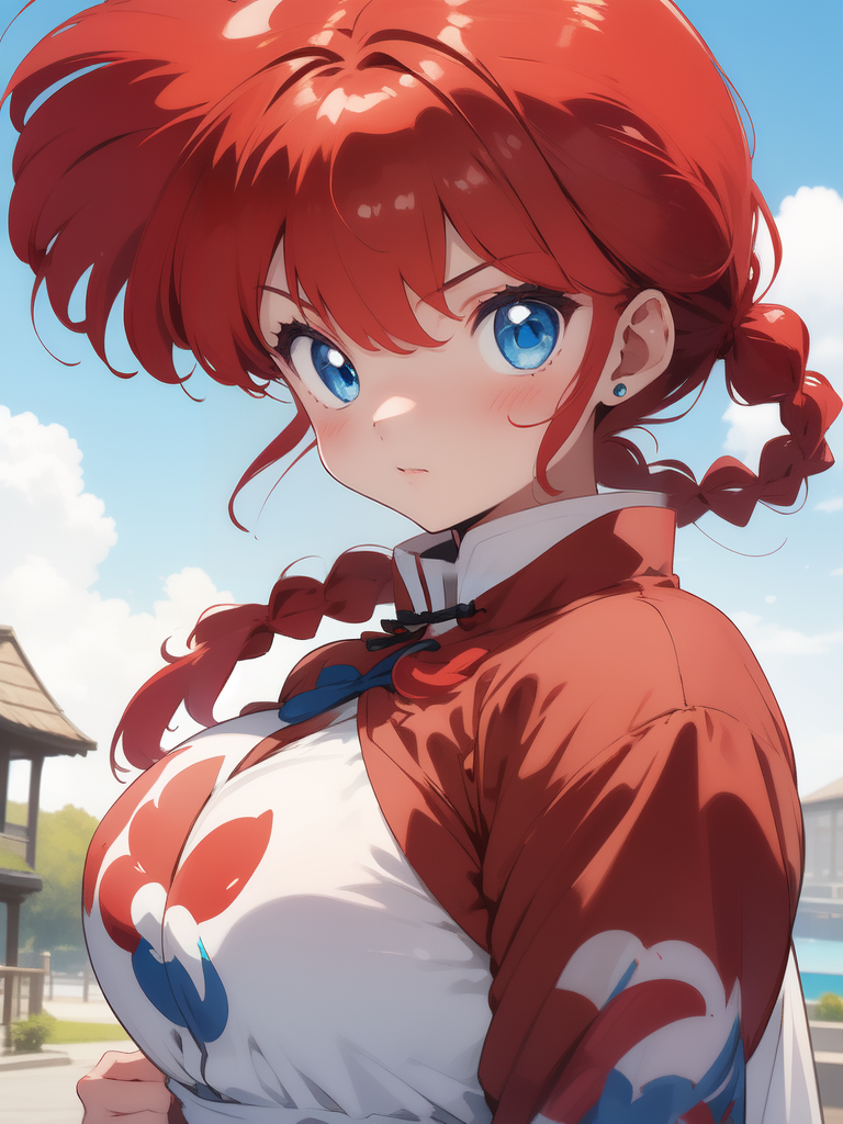 ranma serious pose